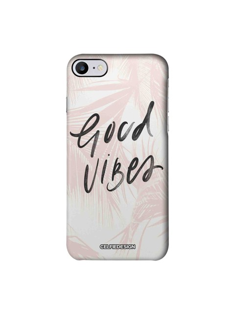 

CelfieDesign Pink & White Good Vibes Printed Sustainable iPhone 7 Back Case