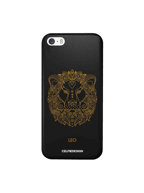 

CelfieDesign Black Leo Zodiac Apple iPhone SE Back Cover