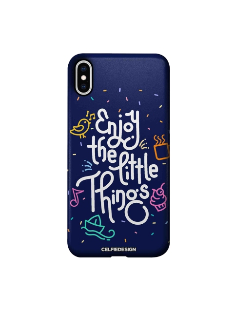 

CelfieDesign Blue & White Printed iPhone XS Max Back Case