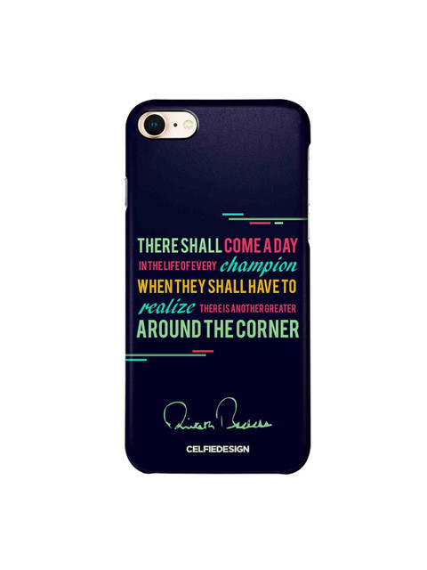 

CelfieDesign Blue Champions AB Quotes Sustainable iPhone 8 Back Case
