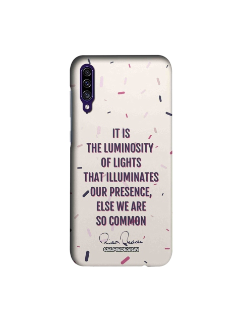 

CelfieDesign Unisex Purple Presence AB Quotes Samsung Galaxy A30s Back Cover