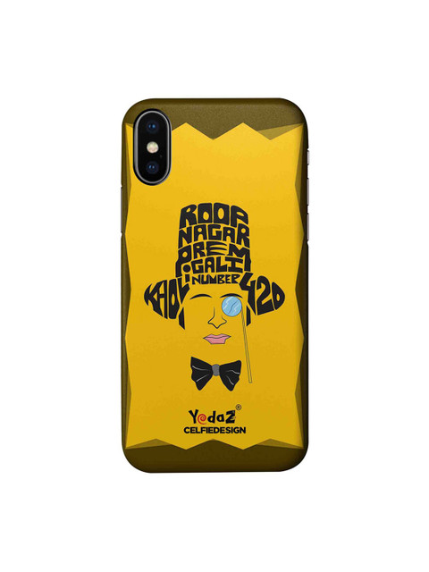 

CelfieDesign Yellow & Black Kholi Number 420 Yedaz Quirky Sustainable Apple iPhone XS Back Cover