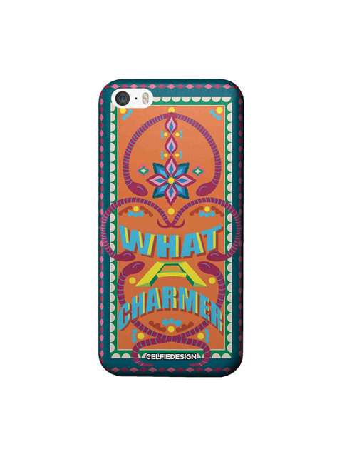 

CelfieDesign Orange & Blue What A Charmer Apple iPhone SE Back Cover