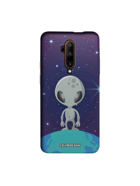 

CelfieDesign Navy Blue & Grey Quirky Alien OnePlus 7T Pro Back Cover