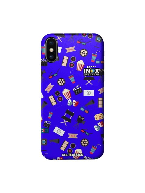

CelfieDesign Blue & White Love Cinema Printed iPhone XS Sustainable Back Cover