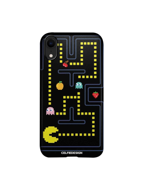 

CelfieDesign Black & Yellow Pacman Apple iPhone XR Back Cover Base 501