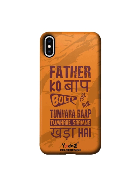 

CelfieDesign Brown Father Ko Baap iPhone Xs Max Sustainable Back Case