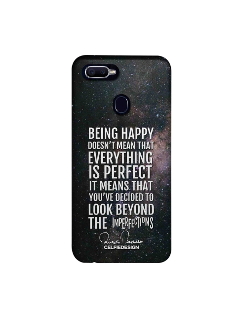

CelfieDesign Black & White Being Happy AB Quotes Oppo F9 Pro Back Cover