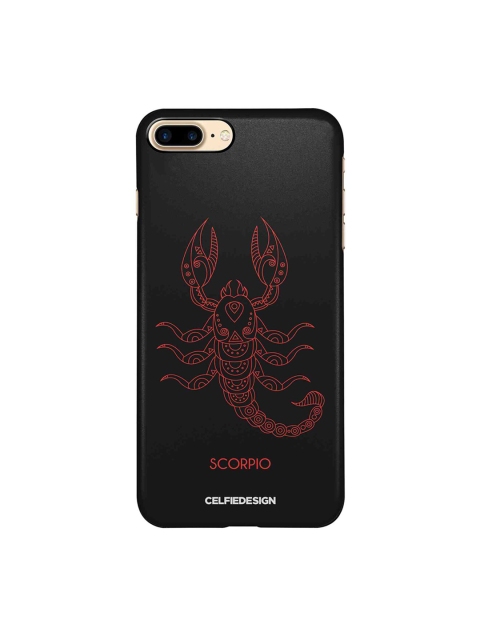 

CelfieDesign Black & Pink Scorpio Apple iPhone 8 Plus Back Cover