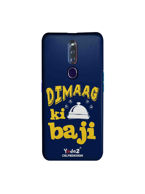 

CelfieDesign Dimaag Ka Ghanti Bajne Laga Oppo F11 Pro Back Cover Yedaz, Navy blue