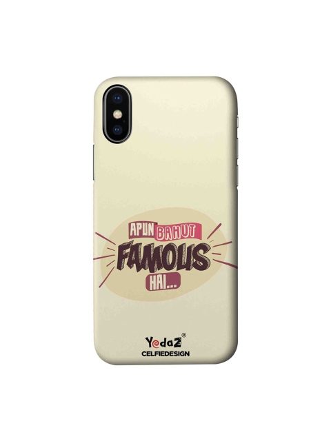 

CelfieDesign Multicoloured Apun Bahut Famous Hai Apple iPhone XS Back Cover, Multi