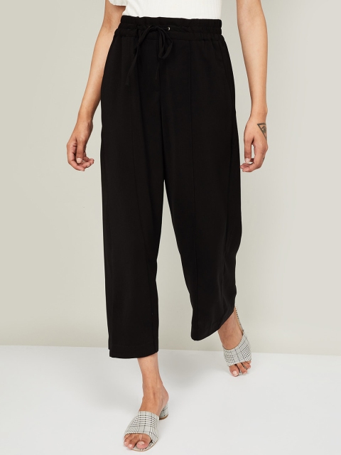 

CODE by Lifestyle Women Black Regular Fit Solid Culottes