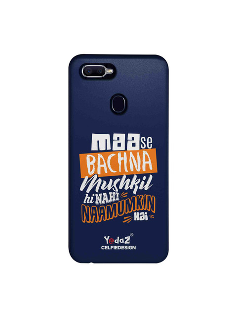 

CelfieDesign Navy-Blue & Orange Maa Se Bachna Mushkil Oppo F9 Pro Back Cover