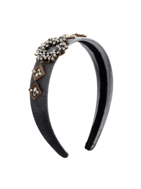 

Ferosh Black Embellished Hairband