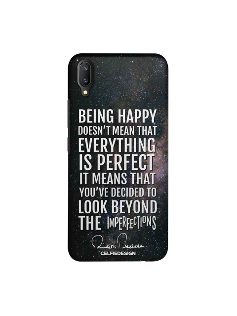 

CelfieDesign Being Happy AB Quotes Vivo V11 Pro Back Cover AB Collections, Black