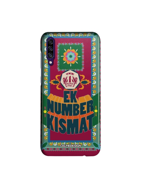 

CelfieDesign Green Pink Ek Number Kismat Nazar lage Samsung Galaxy A30s Back Cover