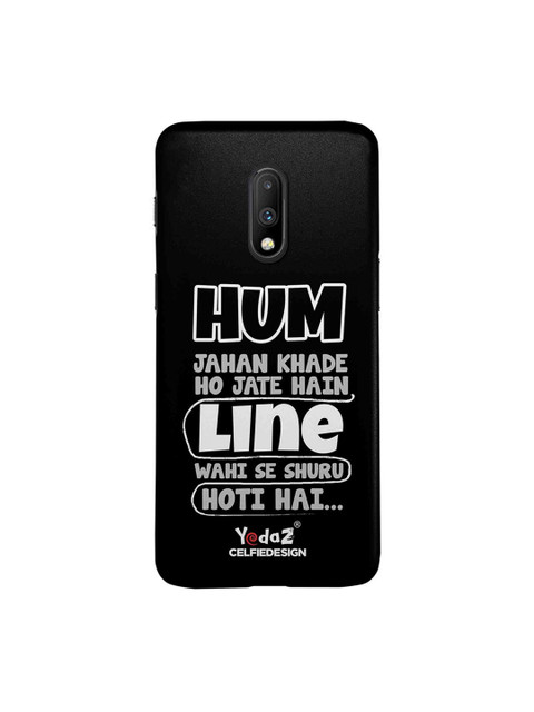 

CelfieDesign Black Hum Jahan Khade Ho Jate Sustainable OnePlus 7 Back Case