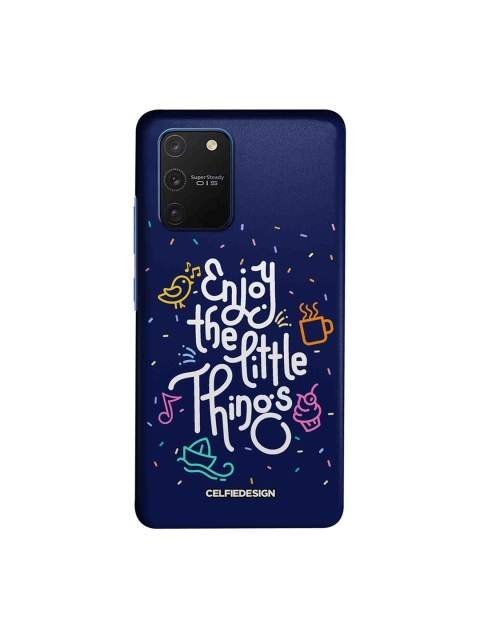 

CelfieDesign Navy Blue Enjoy The Little Things Samsung Galaxy S10 Lite Back Cover Base 501