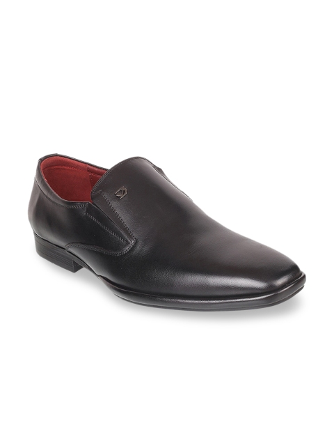 

DAVINCHI Men Black Solid Slip On Shoes