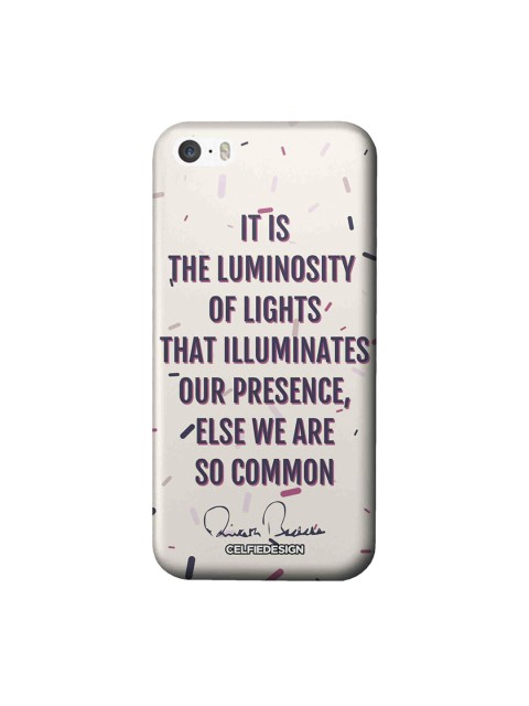 

CelfieDesign Off-White Presence AB Quotes Apple iPhone SE Back Cover AB Collections