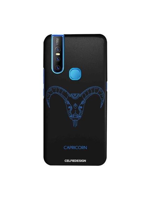 

CelfieDesign Black & Blue Capricorn Zodiac Quirky Sustainable Vivo V15 Back Cover