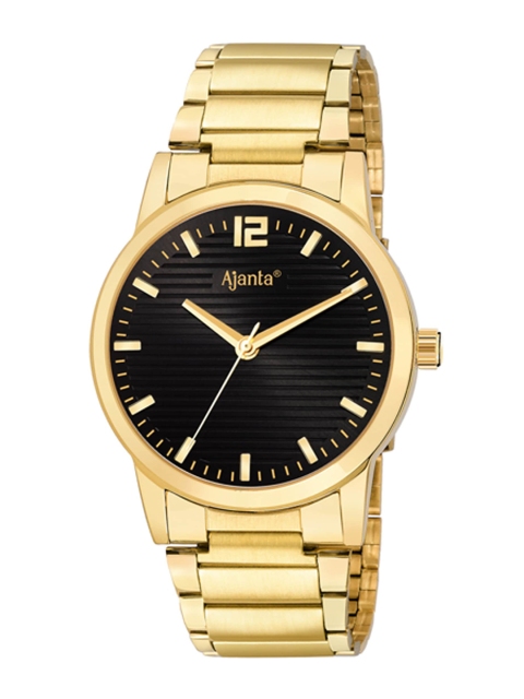 

Ajanta Men Gold-Toned & Black Analogue Watch Ajanta_AWC034MSG/1/BLG/GL