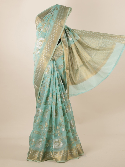 

Pothys Blue Woven Design Saree