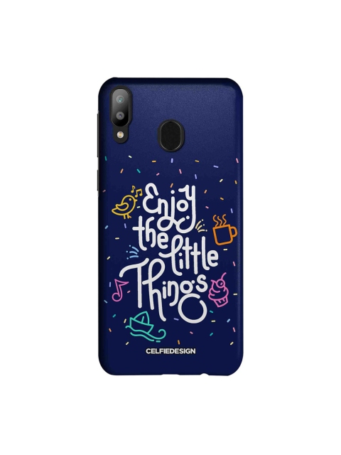 

CelfieDesign Navy Blue & White Enjoy The Little Things Samsung Galaxy M20 Back Cover