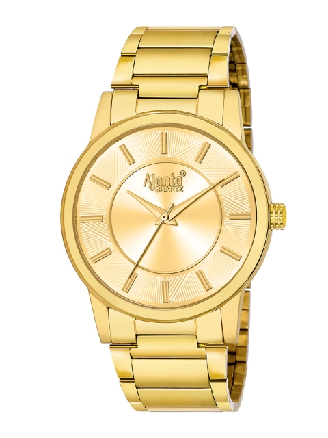 

Ajanta Men Gold-Toned Analogue Watch Ajanta_AWC1005G/12