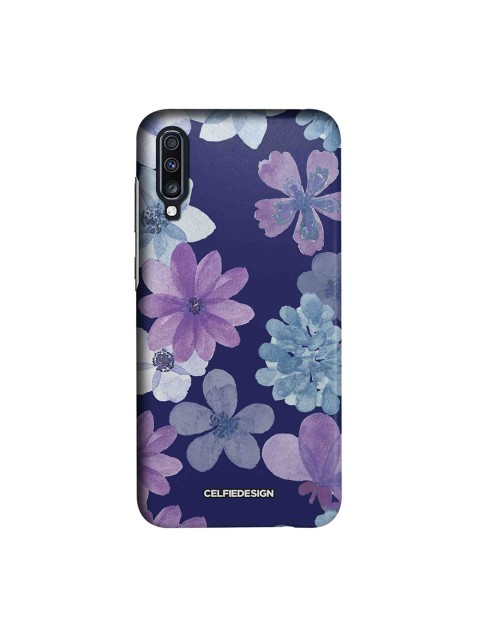 

CelfieDesign Purple & Blue Iris Floral Print Sustainable Samsung Galaxy A70 Mobile Back Cover