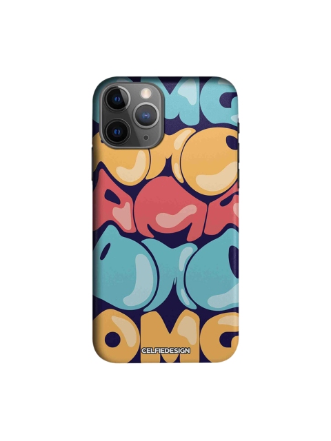 

CelfieDesign Red & Blue Quirky Sustainable OMG Apple iPhone 11 Pro Max Back Cover