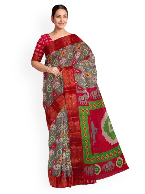 

KLM Fashion Mall Multicoloured Printed Art Silk Saree, Multi