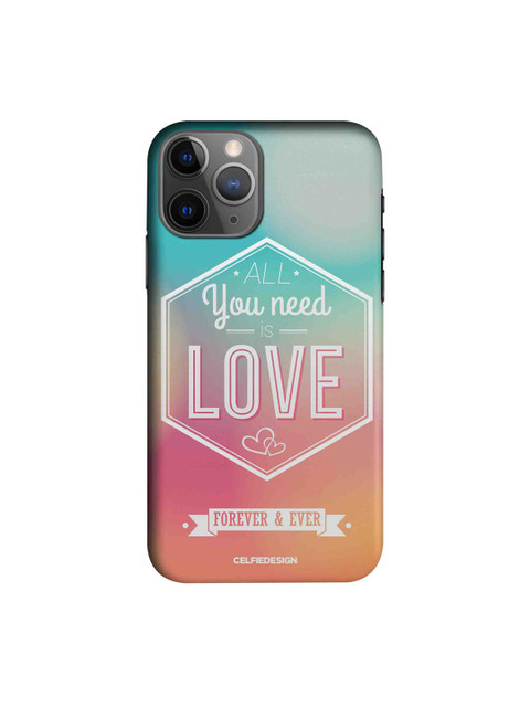 

CelfieDesign Green & Pink All You Need is Love Printed iPhone 11 Pro Max Sustainable Back Cover