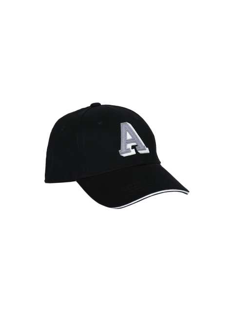 

Aeropostale Men Black Appliqued Baseball Cap