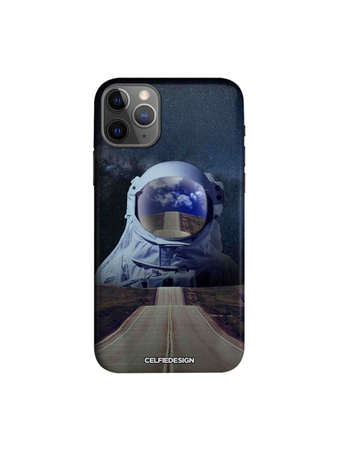 

CelfieDesign Navy Blue & Off- White Quirky Sustainable Space Apple iPhone 11 Pro Back Cover