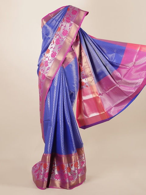 

Pothys Blue Woven Design Saree