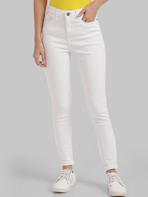 

Parx Women White Skinny Fit Mid-Rise Clean Look Jeans