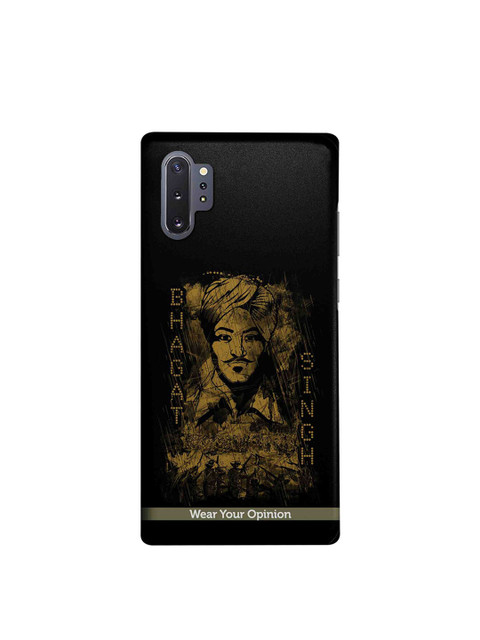 

CelfieDesign Black & Yellow Bhagat Singh Series Samsung Galaxy Note10 Plus Wear Your Opinion Sustainable Back Cover