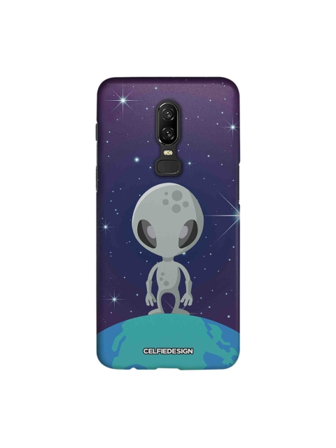 

CelfieDesign Blue & Grey Alien Signature OnePlus 6 Sustainable Back Cover