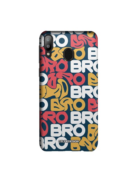 

CelfieDesign Navy-Blue & Pink Bro Pattern Samsung Galaxy M20 Sustainable Back Cover