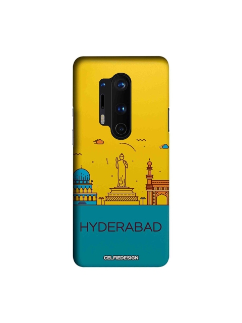 

CelfieDesign Yellow & Teal Hyderabad skyline OnePlus 8 Pro Sustainable Back Cover