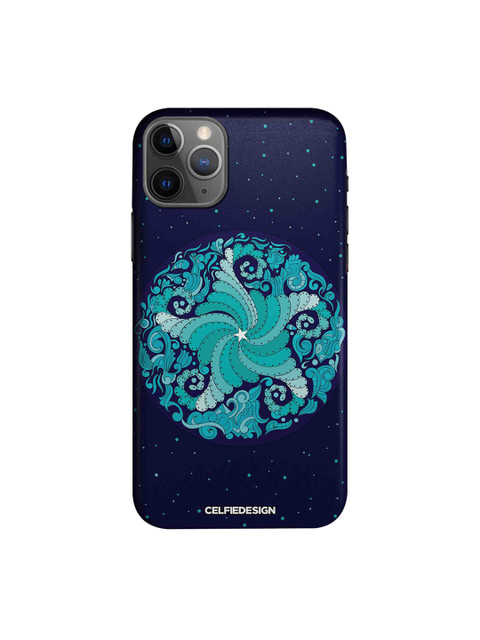 

CelfieDesign Navy Blue Quirky Sustainable Starfish Mandala Apple iPhone 11 Pro Back Cover