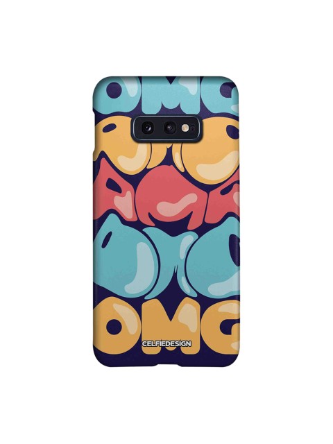 

CelfieDesign Navy-Blue & Pink OMG Samsung Galaxy S10E Sustainable Back Cover