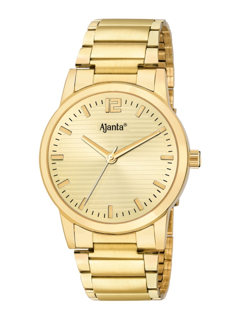 

Ajanta Men Gold-Toned Analogue Watch AWC034MSG/3/GLG/GL