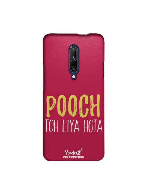 

CelfieDesign Pink & Yellow Pooch Toh Liya Hota OnePlus 7 Pro Back Cover