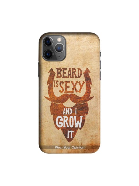

CelfieDesign Brown Beard is sexy Wear Your Opinion Quirky Sustainable Apple iPhone 11 Pro Mobile Back Cover