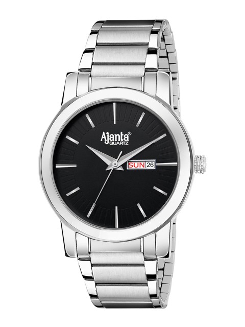 

Ajanta Men Black Analogue Watch AWC502ISG/BLS/SS