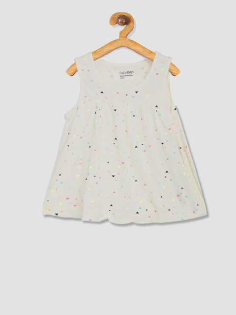 

GAP Boys White Printed Tank Top