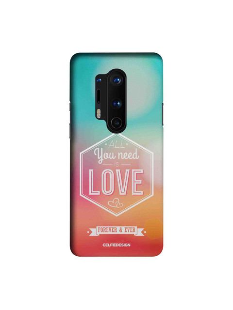 

CelfieDesign Yellow & White All You Need is Love OnePlus 8 Pro Back Cover