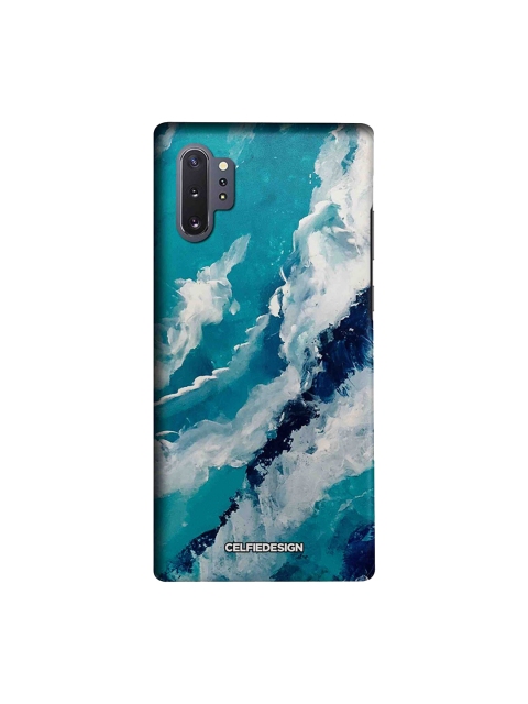 

CelfieDesign White & Blue Abstract Sustainable Frothy Waves Samsung Galaxy Note10 Plus Back Cover